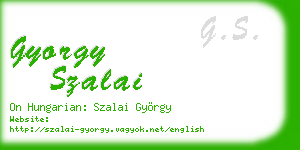 gyorgy szalai business card